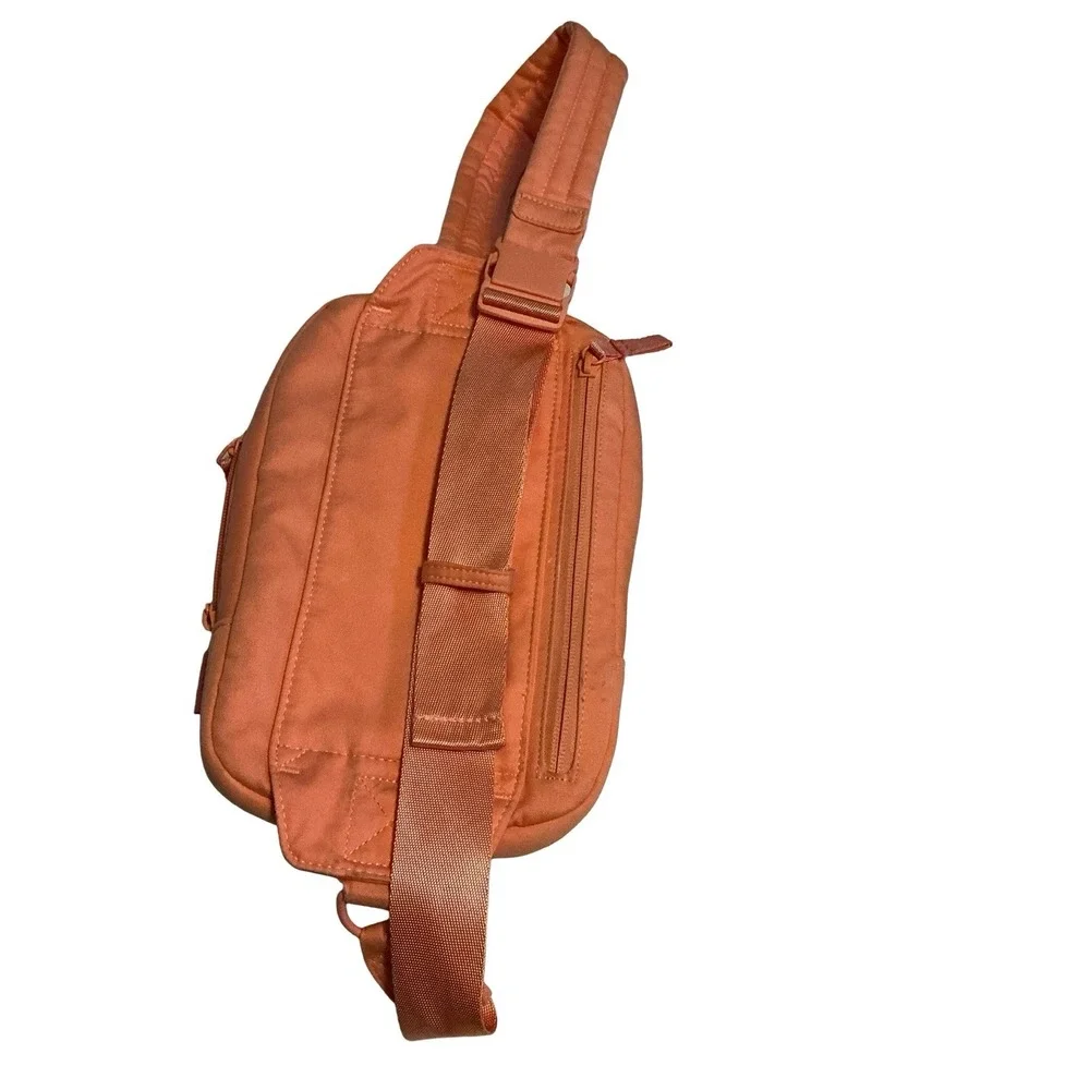 Vera Bradley Utility Sling Cotton Waist‎ Bag Backpack – Coral Peach